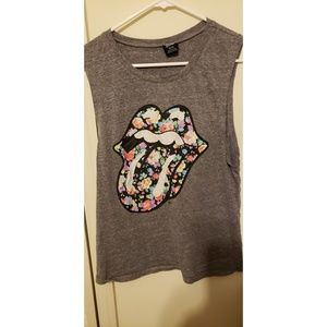 Tank top with floral print